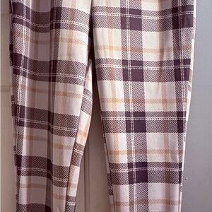 Plaid Patterned Pants